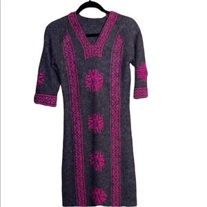 Boho Wool Handmade Maxi Dress